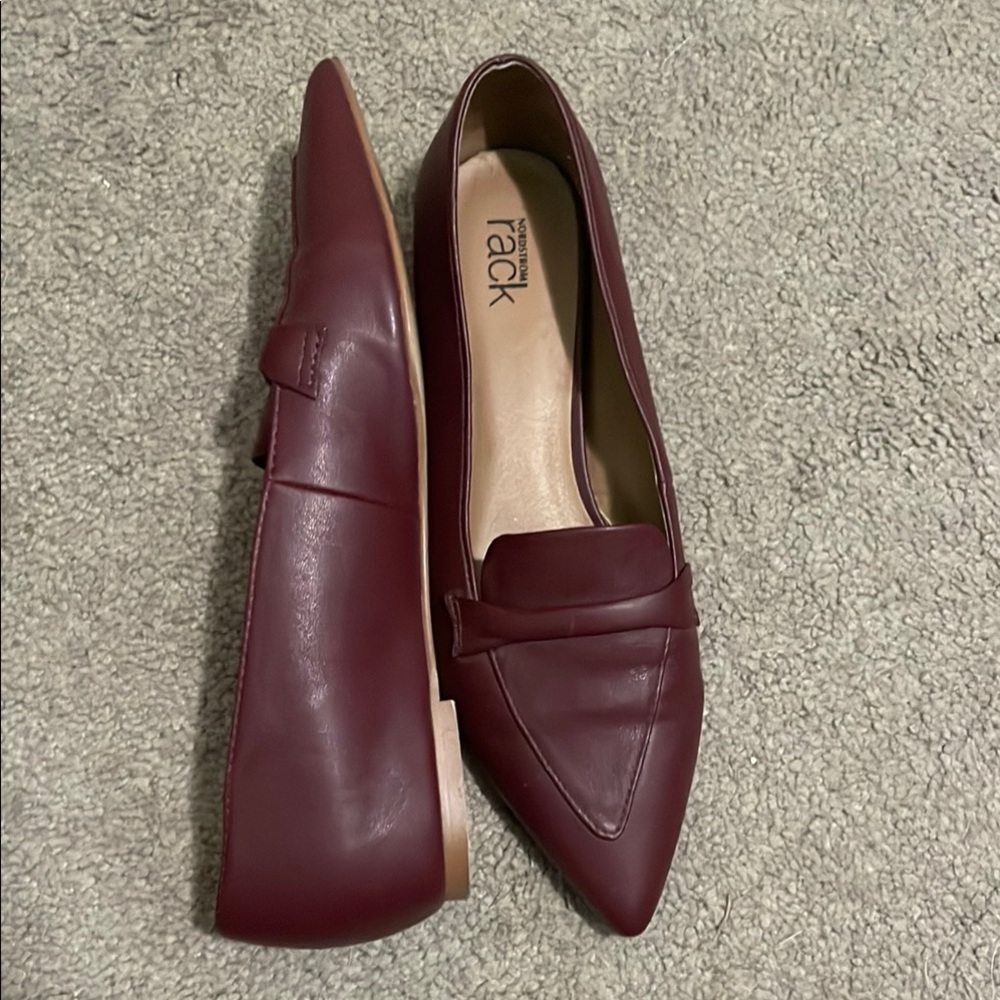 Nordstrom Maroon Flats - Picture 2 of 4